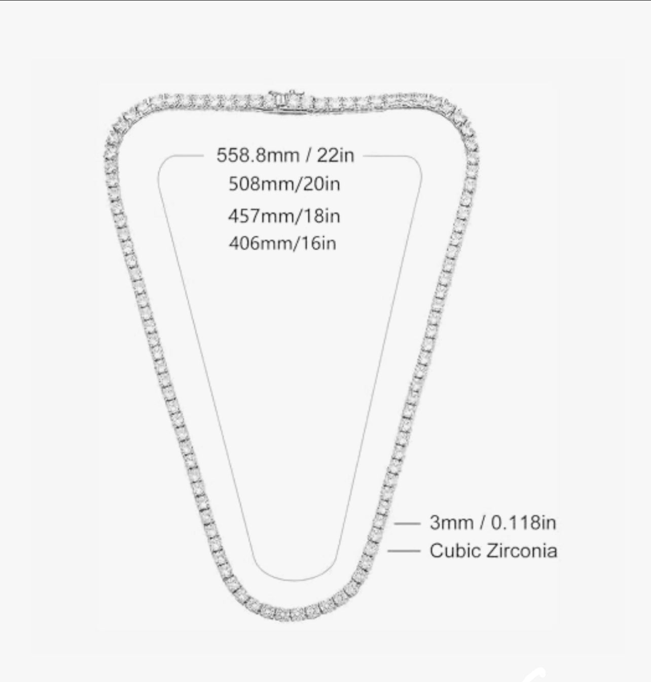 EternaGlow™ Lab Diamond Tennis chain